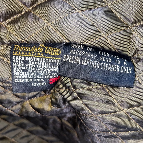 Wilsons Leather M Julian Vintage Men XL Leather Jacket Brown Quilted Lining Vest - Picture 9 of 16